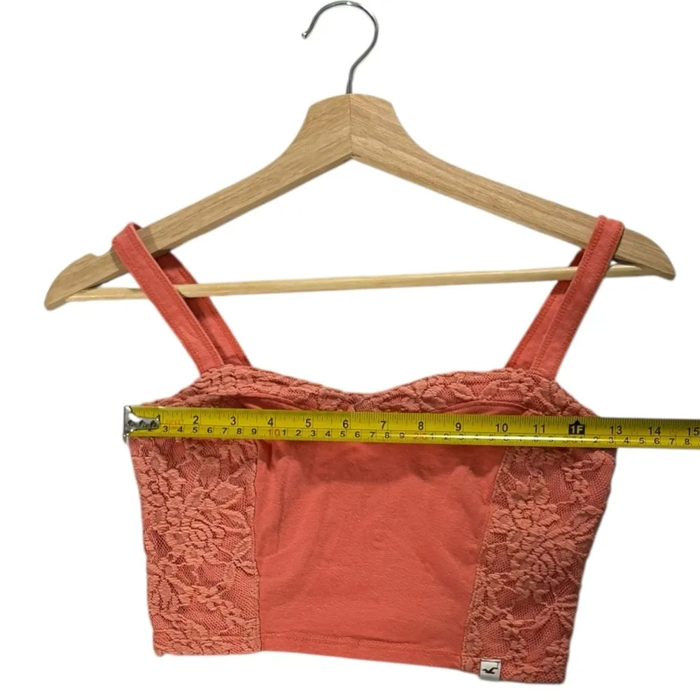 Hollister Crop Top Women’s Extra Small Pink Lace Bustier Y2K Soft Girl Coquette - Image 13