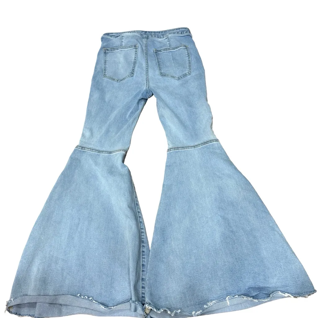 👖 Free People Just Float On Super Flare Bell Bottom Jeans | Size 28 Short 🌟 - Image 11