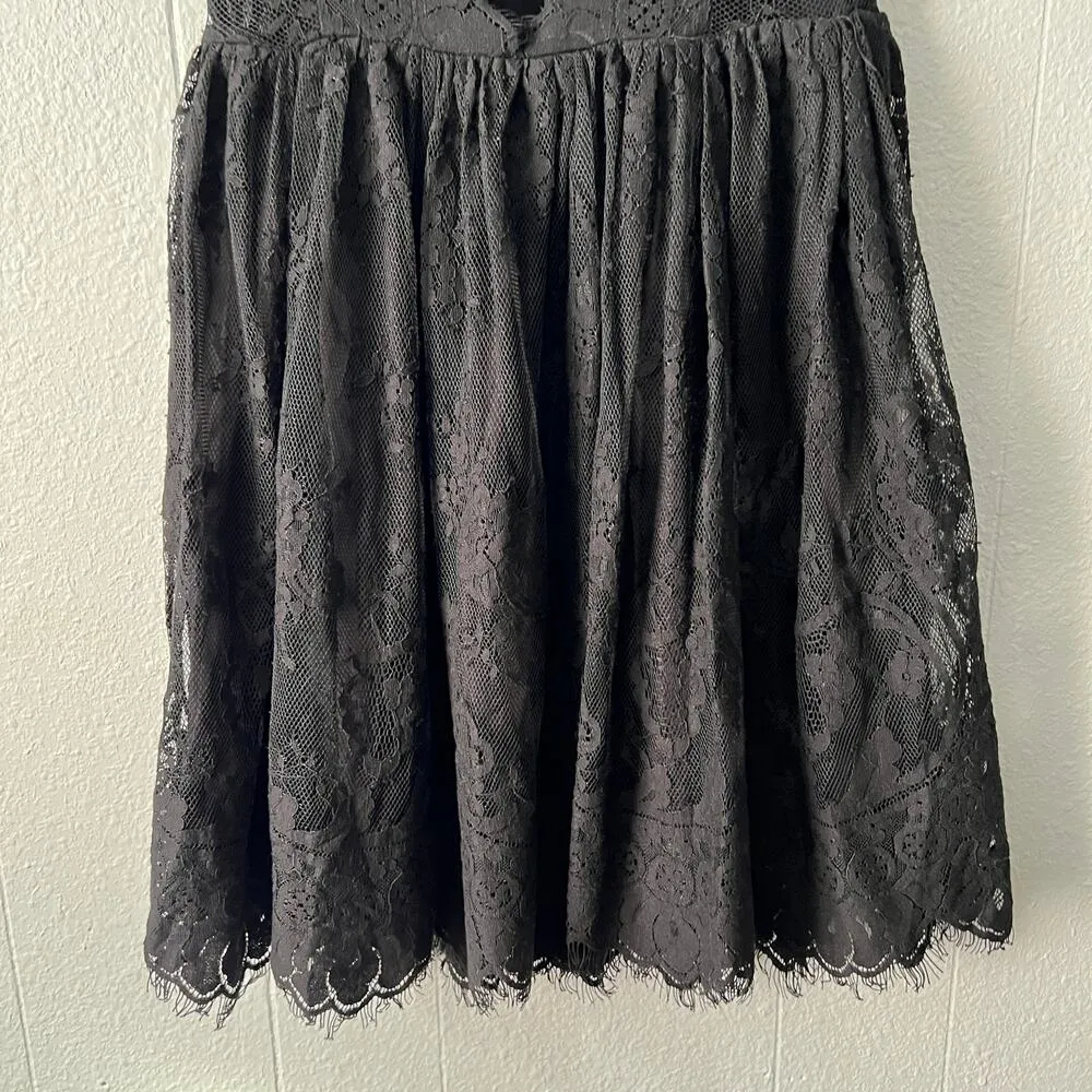 Free People Womens Mini Dress 2 Lace Witchy Fairygoth Whimsigoth Party Cocktail - Image 12