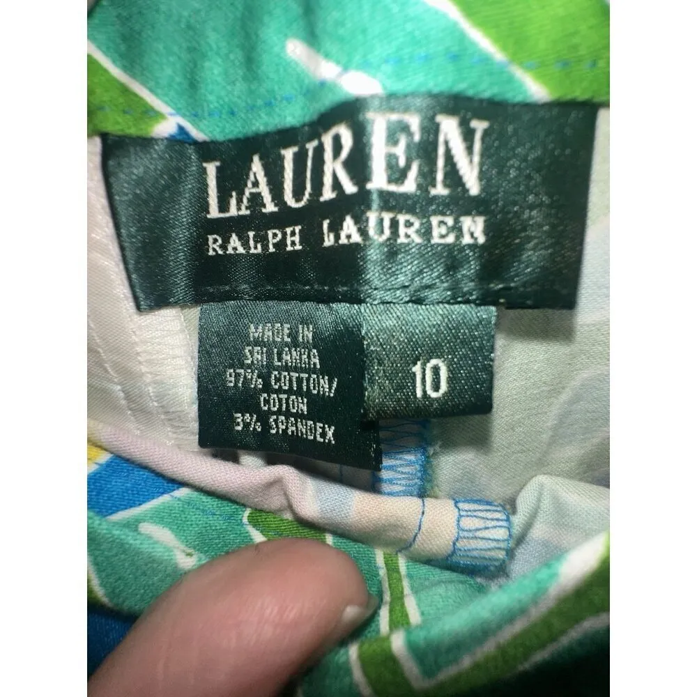 RALPH LAUREN Island Passport, Size 10 Tropical, Old Money, Preppy, Colorful - Image 6