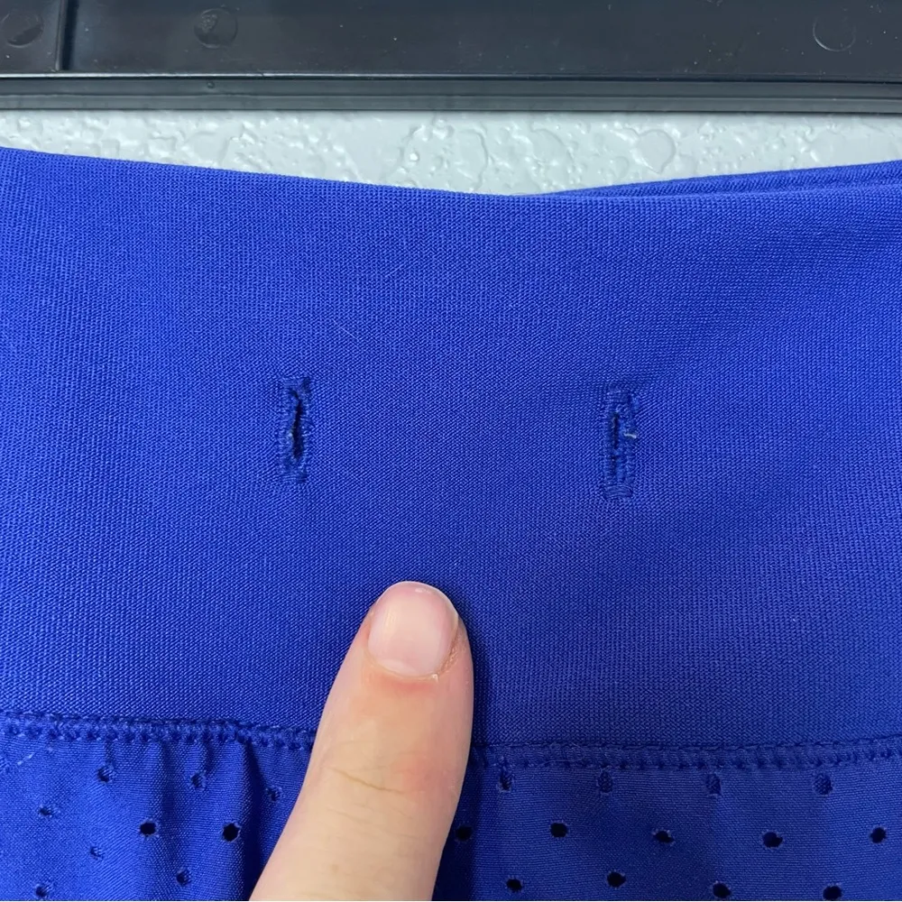 AVIA Blue and Gray Athletic Shorts with Ventilated Mesh Panels Size XL - Image 4