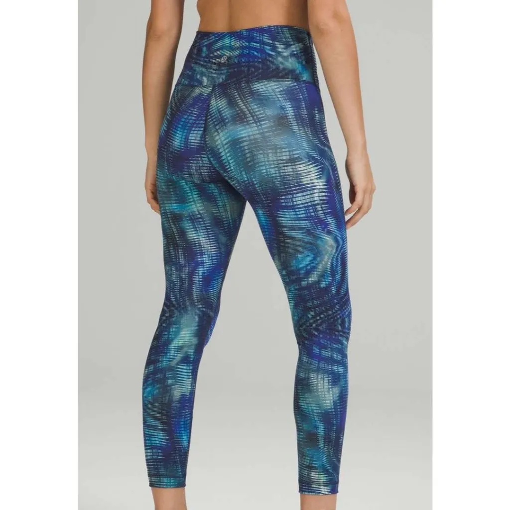 Lululemon Wunder Train High-Rise Tight 25" Foil Shapeshifter Flux Blue Women's 4 - Image 2