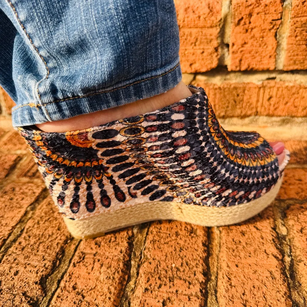 Chinese Laundry Kabooom Women’s Wedge Boho Sandals Size 8 - Image 6