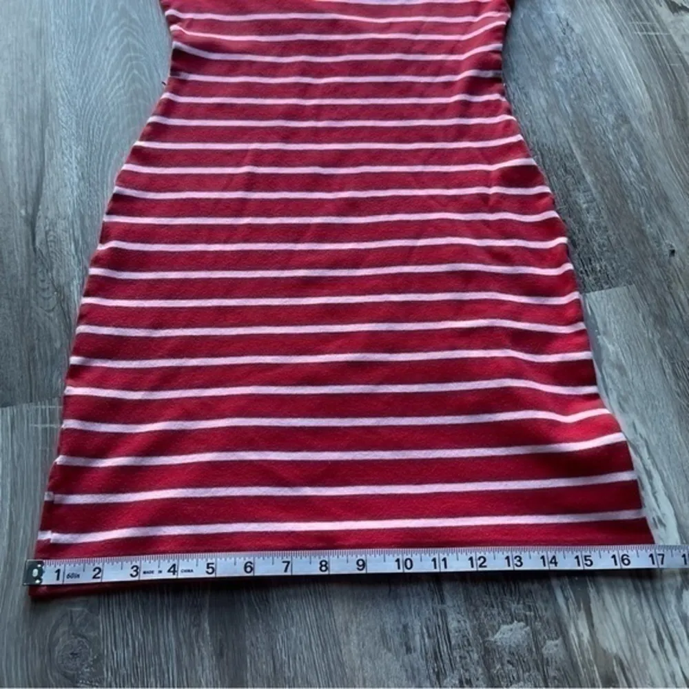 White & red stripped bodycon dress size xs/s​ - Image 6