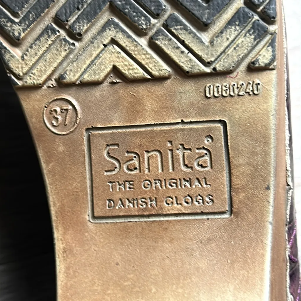 Sanita Clogs Size 37 (US 6.5) Purple - Image 12