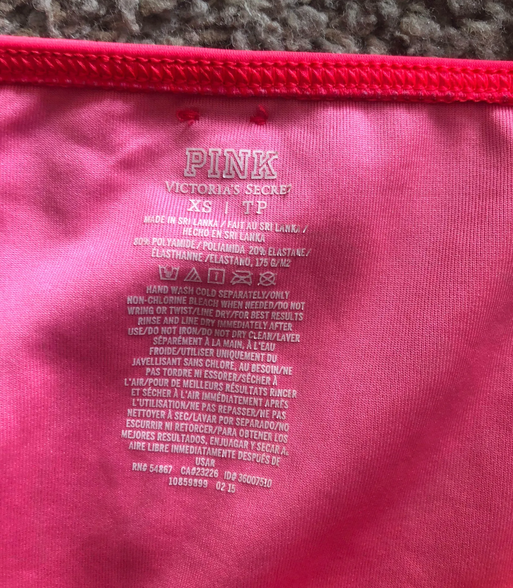 Victoria Secret Bikini Set Pink/Black - Image 3