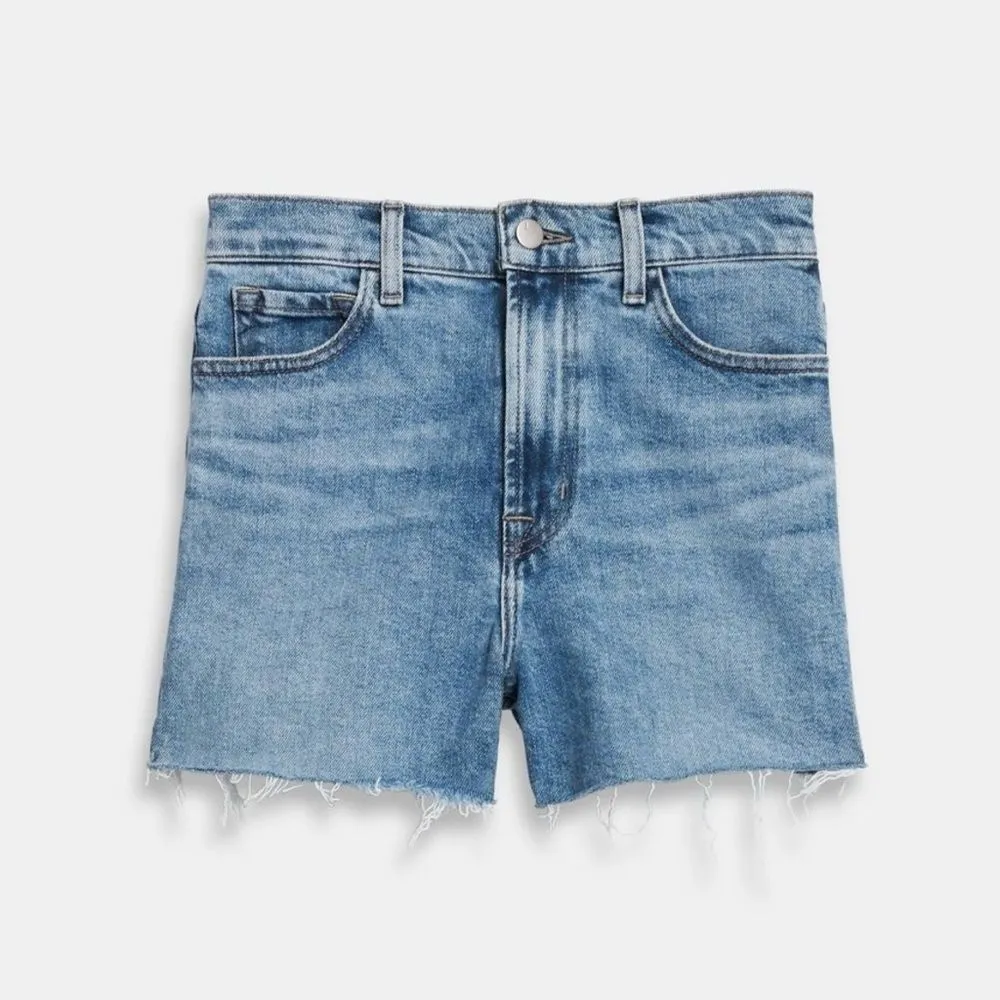 J Brand Jules High-Rise Jean Shorts in Rigid Comfort Stretch Denim - 24 - Image 3