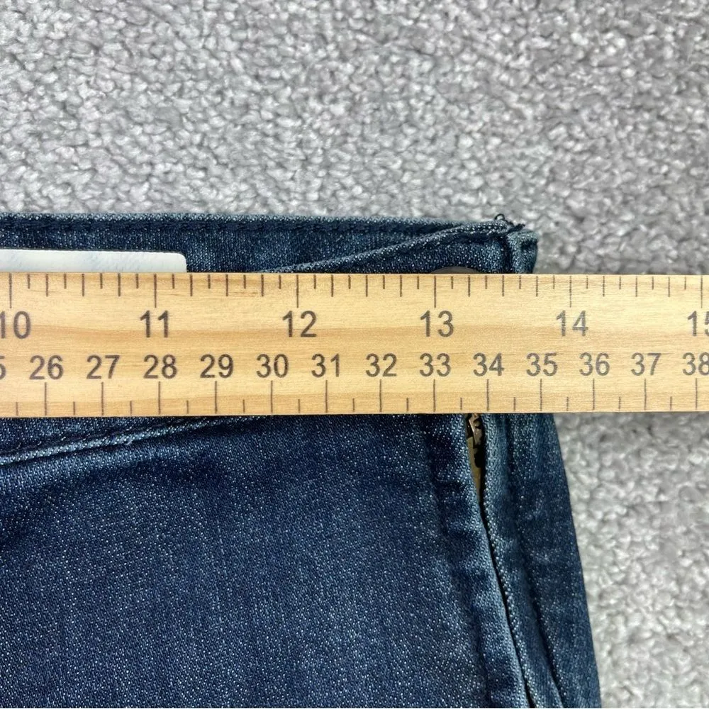 Pilcro and The Letterpress Jeans Women's 27 Blue Straight High-Rise Dark Denim - Image 7