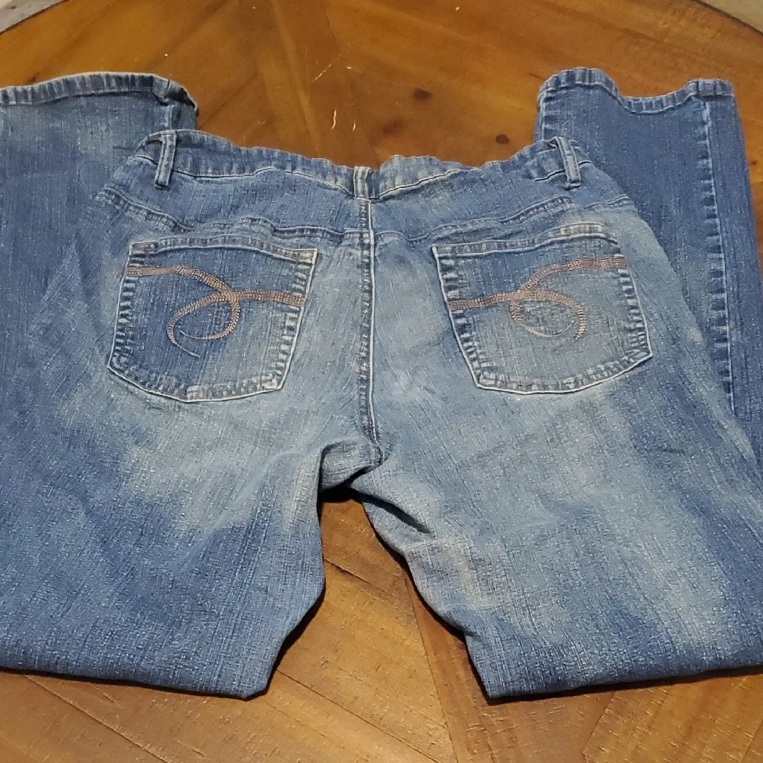 Classic Denim Women's Low Rise Jeans Blue Size 14 - Image 3