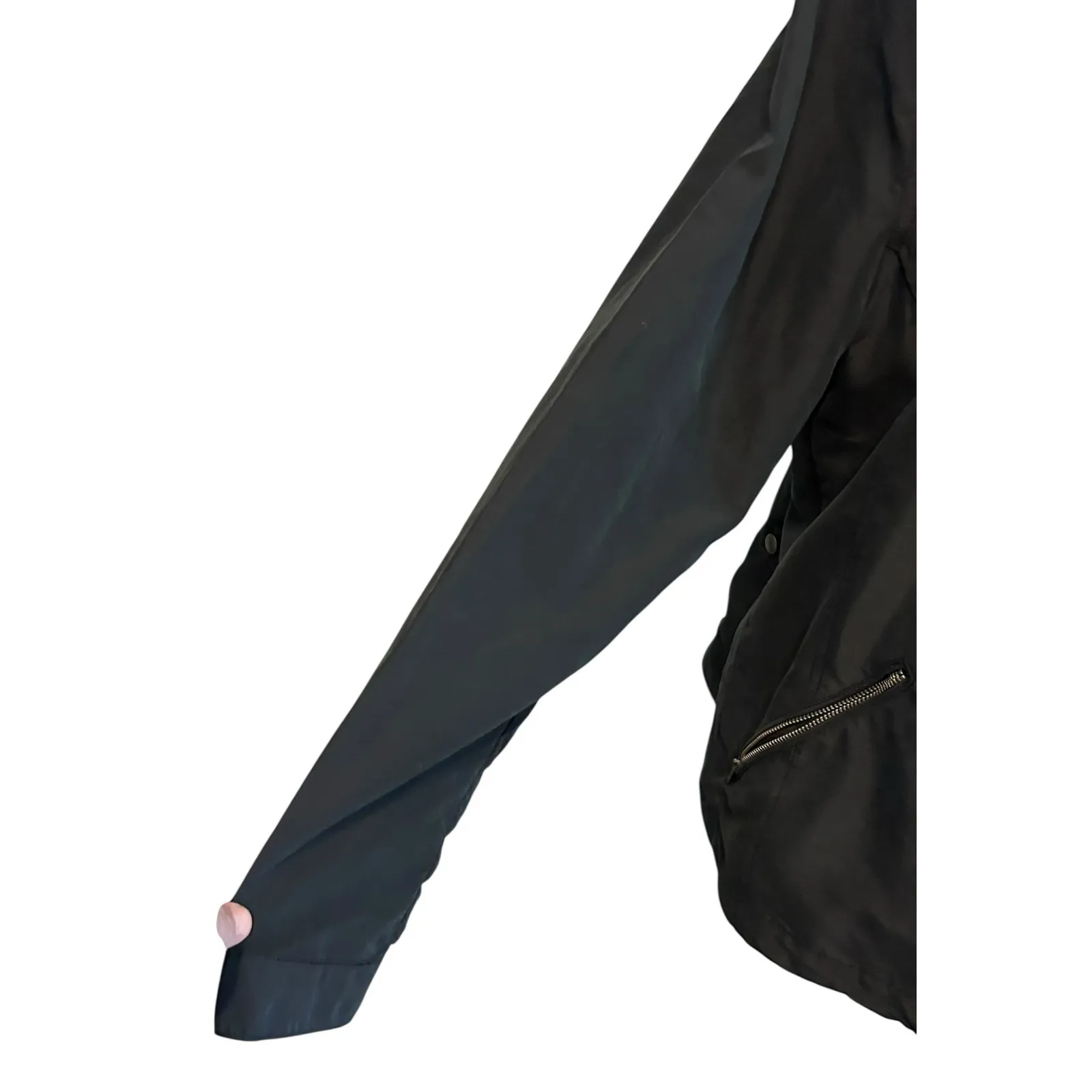 Calvin Klein Jeans Size XL Black Blazer Bolero Jacket Short Pockets Open Front - Image 2