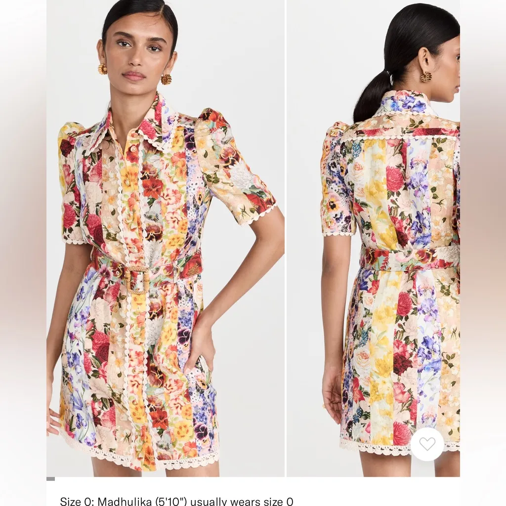 Zimmermann wonderland  Floral Patchwork Pencil Skirt - Image 5