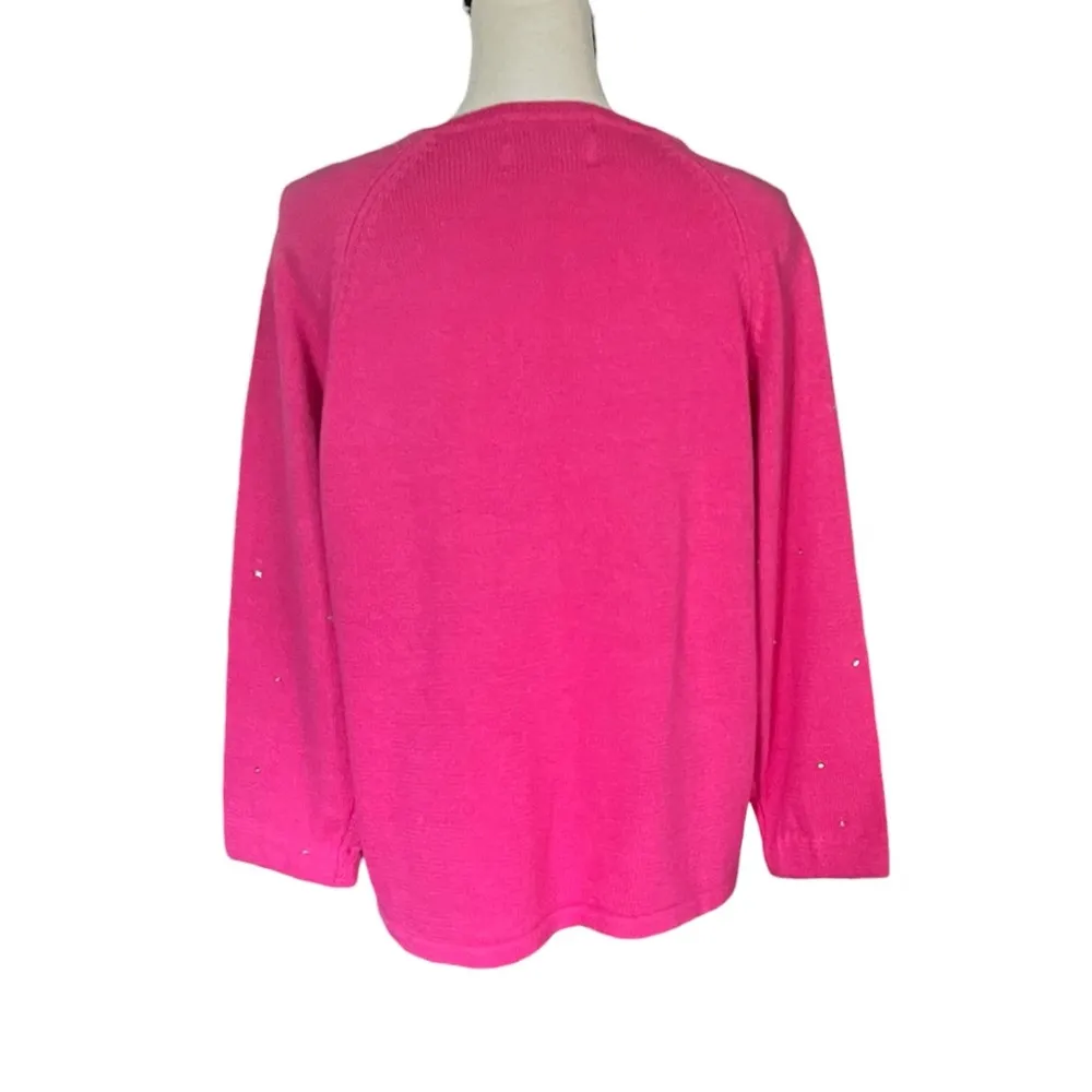 VTG. 2001 Heirloom Collectibles Embroidered Butterfly Sweater Cardigan. Sz. M - Image 5