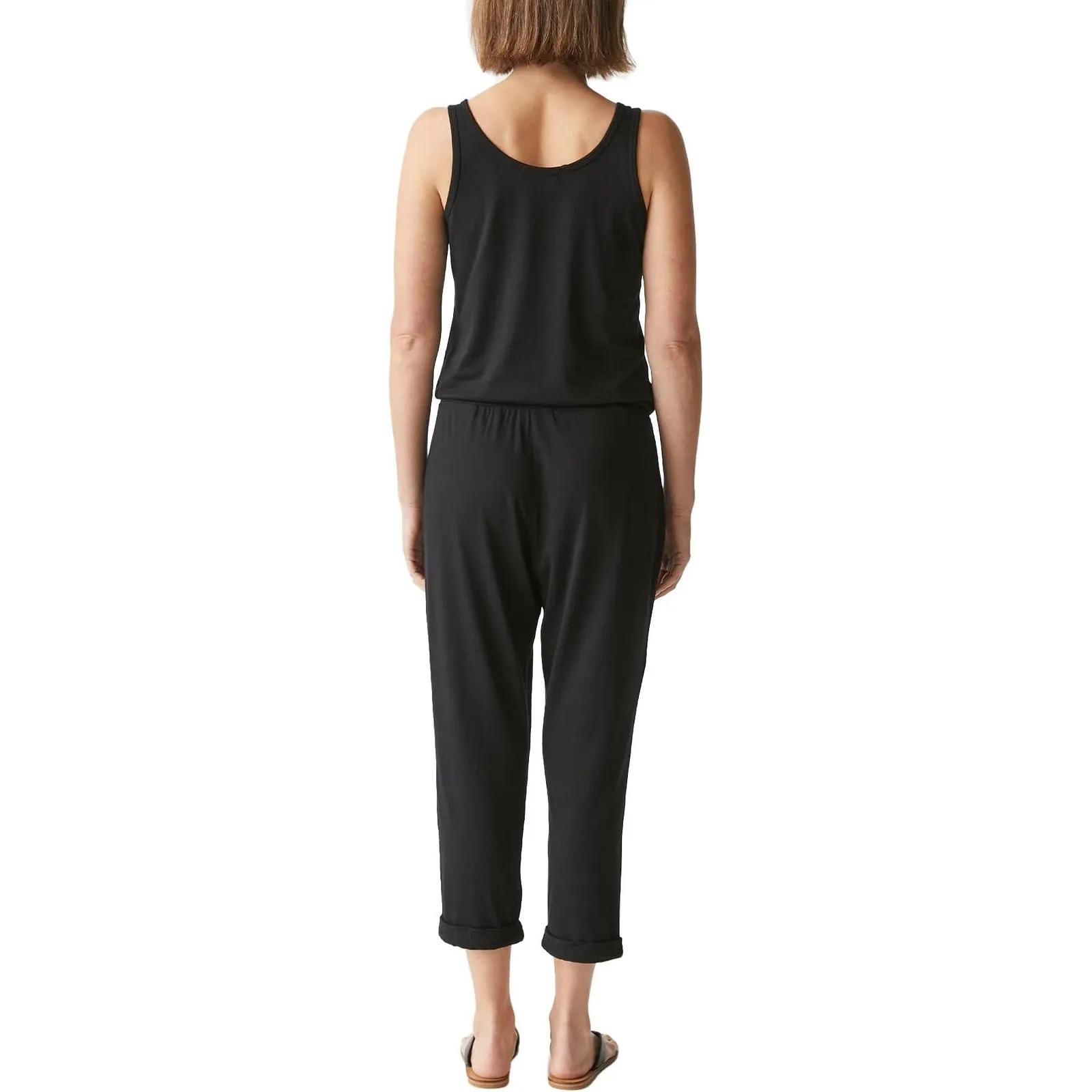 Michael‎ Stars Women's Black Cotton Blend Theo Tank Scoop Neck Jumpsuit Size SP - Image 9
