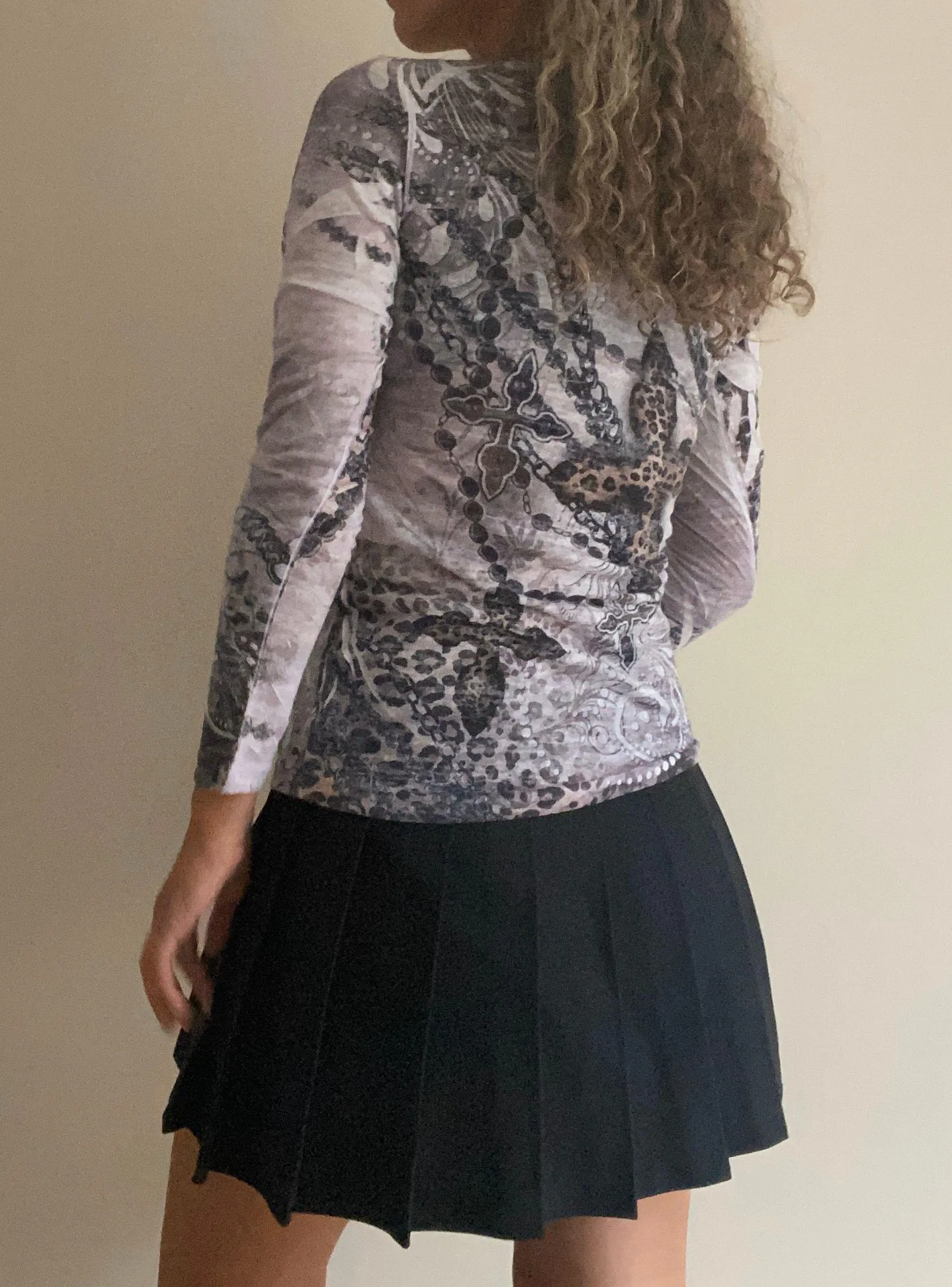 Cache Y2K Bejeweled Long Sleeve Shirt - Image 3