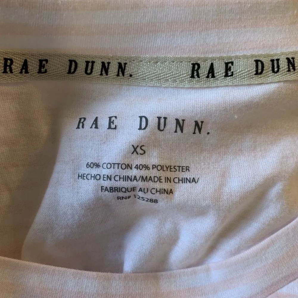 Rae Dunn Best Mom Ever T-shirt Top White Pink XS New NWT Mom Mother gift - Image 6