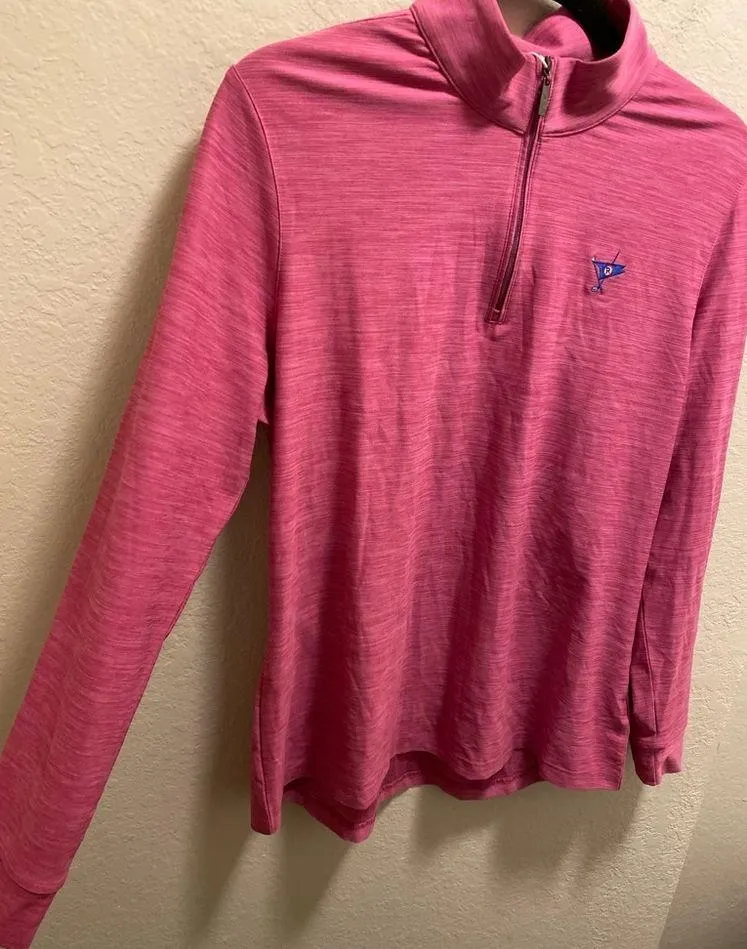 Greg Norman Women's Heathered Comfort Stretch 1/4 Zip Mock Neck Long Sleeve NEW - Image 3
