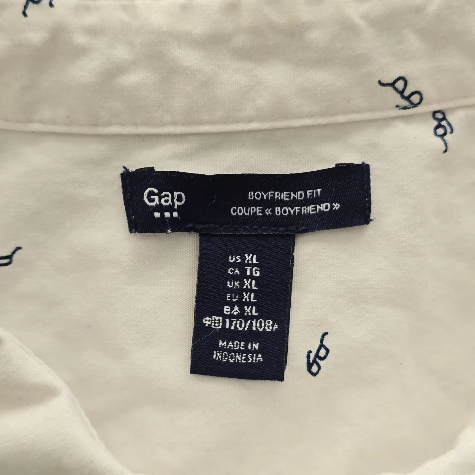 Y2K Harrypotter Eyeglass Cotton White Vintage Whimsical Soft Button Shirt Top XL - Image 15