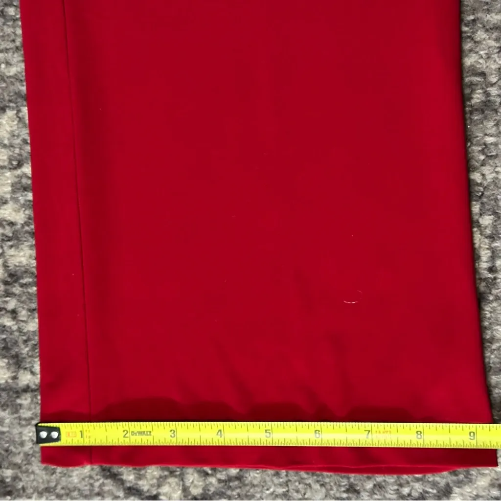 Norma Kamali NWT Timeless Women’s S Burgundy Wine Stretch Pull On Wide Leg Pants - Image 6