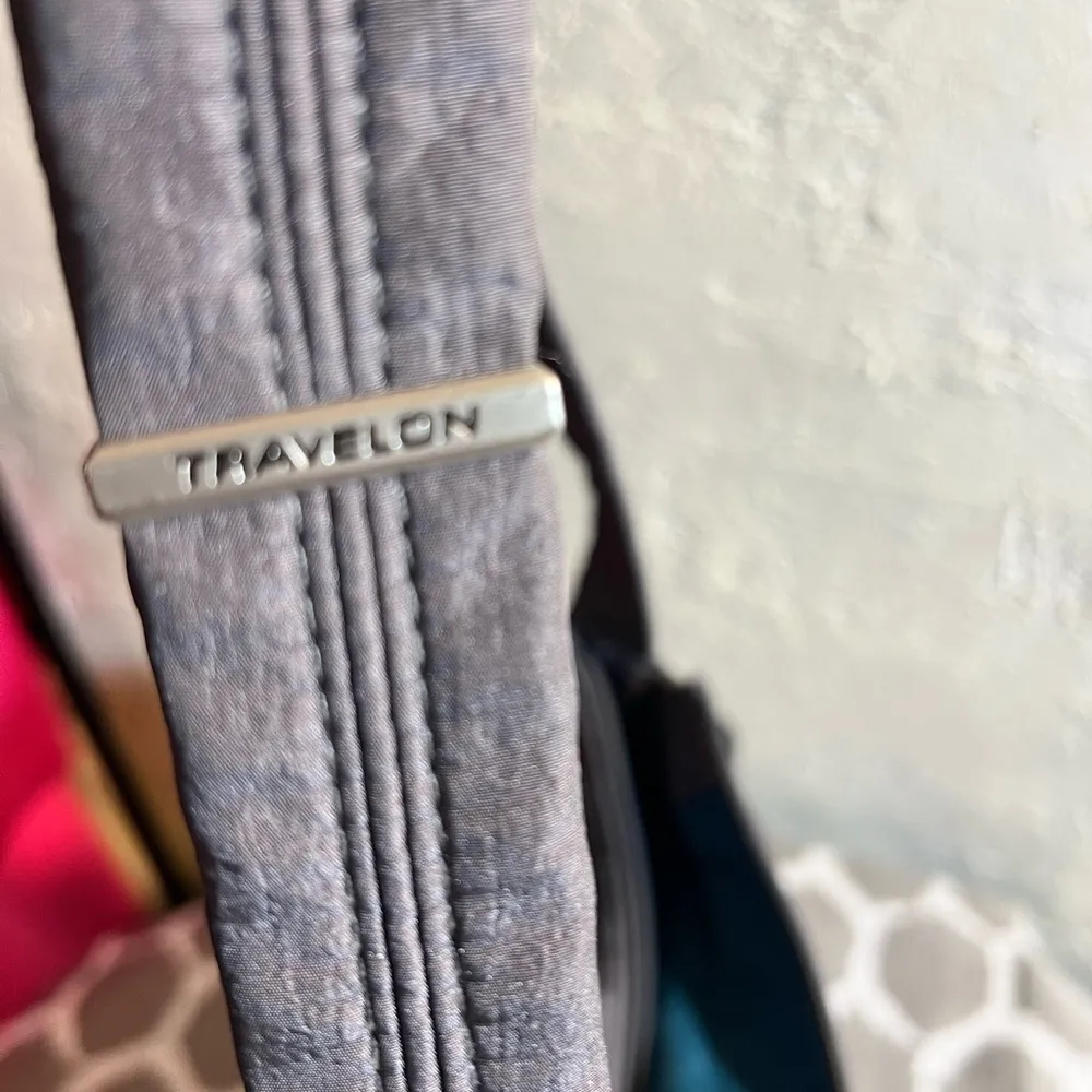 Travelon Gray Crossbody Bag with Multiple Zippered Compartments - Image 14