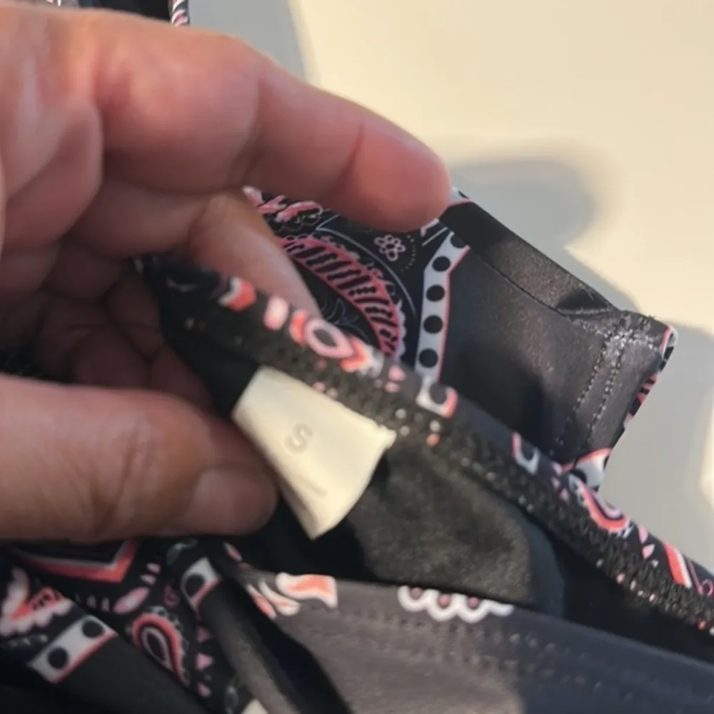 Black Tankini Top w/ Floral High Waisted Bottom Swimsuit Size Small NWT #6654 - Image 6