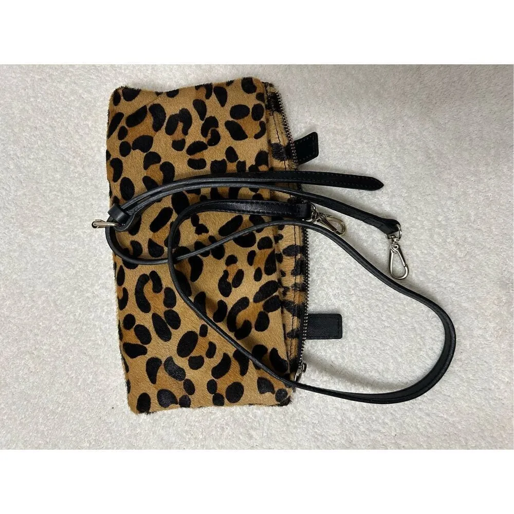 Jimmy Choo Zipper Crossbody Cowhide Cheetah print vintage small bag - Image 6