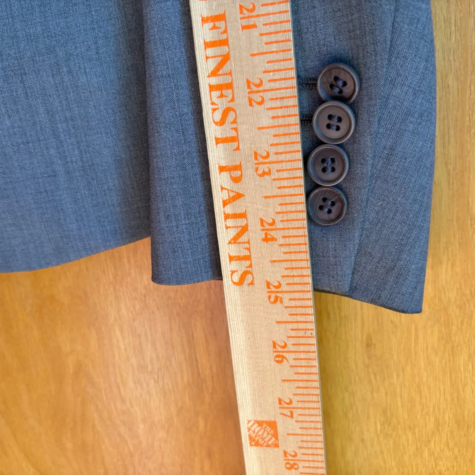 Theory Women Gray Wool Blend Blazer Jacket Size 10 Single Button - Image 7