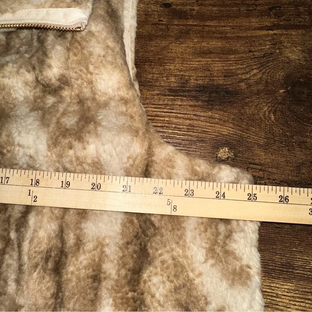 Catherine Malandrino Faux Fur Size 1X Vest Boho Y2K Hippie‎ Western Mobwife - Image 4