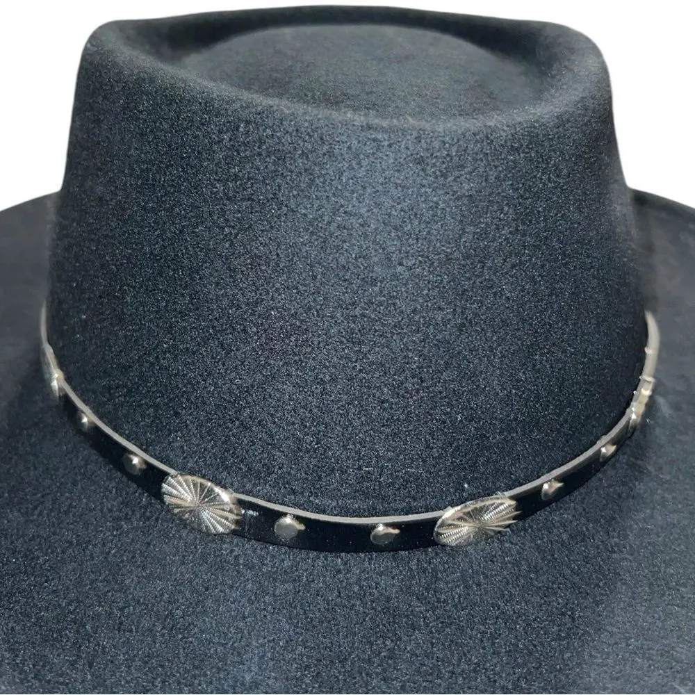 Silverado black 109% wool western fedora! Black - Image 6