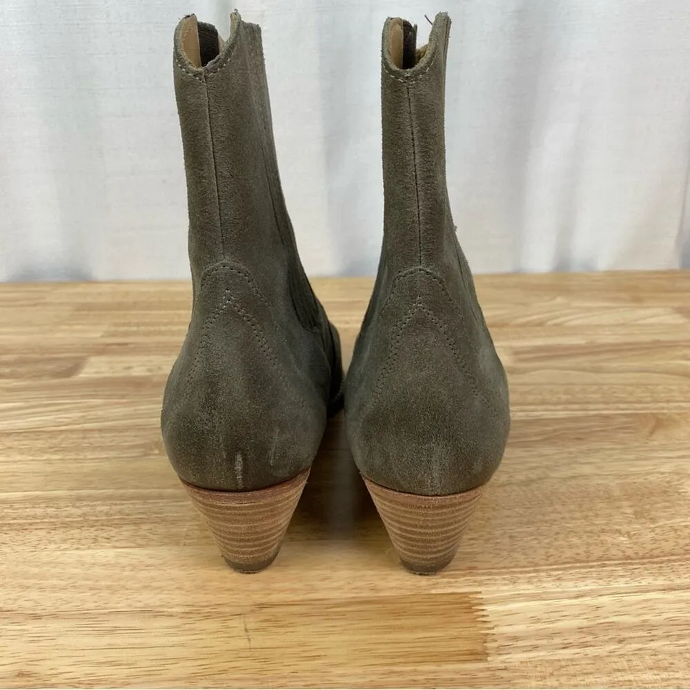 Free People Beige Gray New Frontier Chelsea Western Cowboy Boots Sz.39(US 8.5) - Image 7