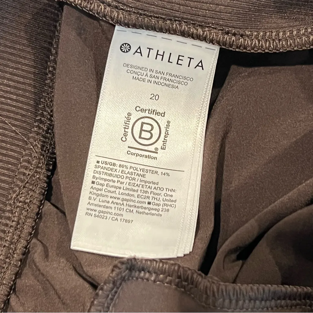 Athleta Brooklyn Mid Rise Ankle Pant Size 20 Truffle Chocolate Brown - Image 6