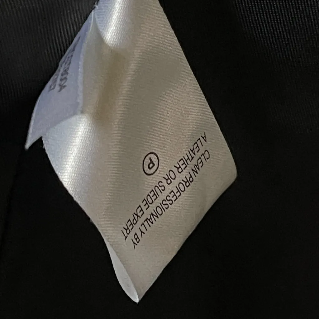 Calvin Klein Black Leather Women's Jacket Size M - Image 6