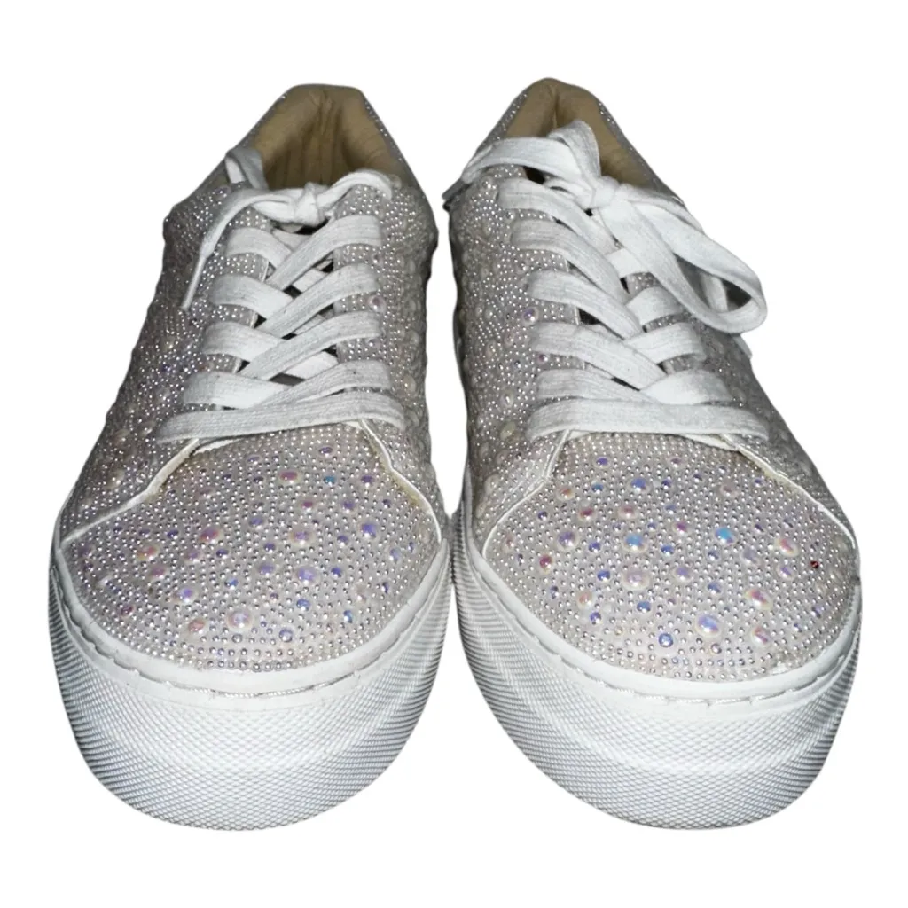 NWOB BETSEY JOHNSON SB-SUTON Platform Rhinestone Sneakers - tried on? - 8.5 - Image 3