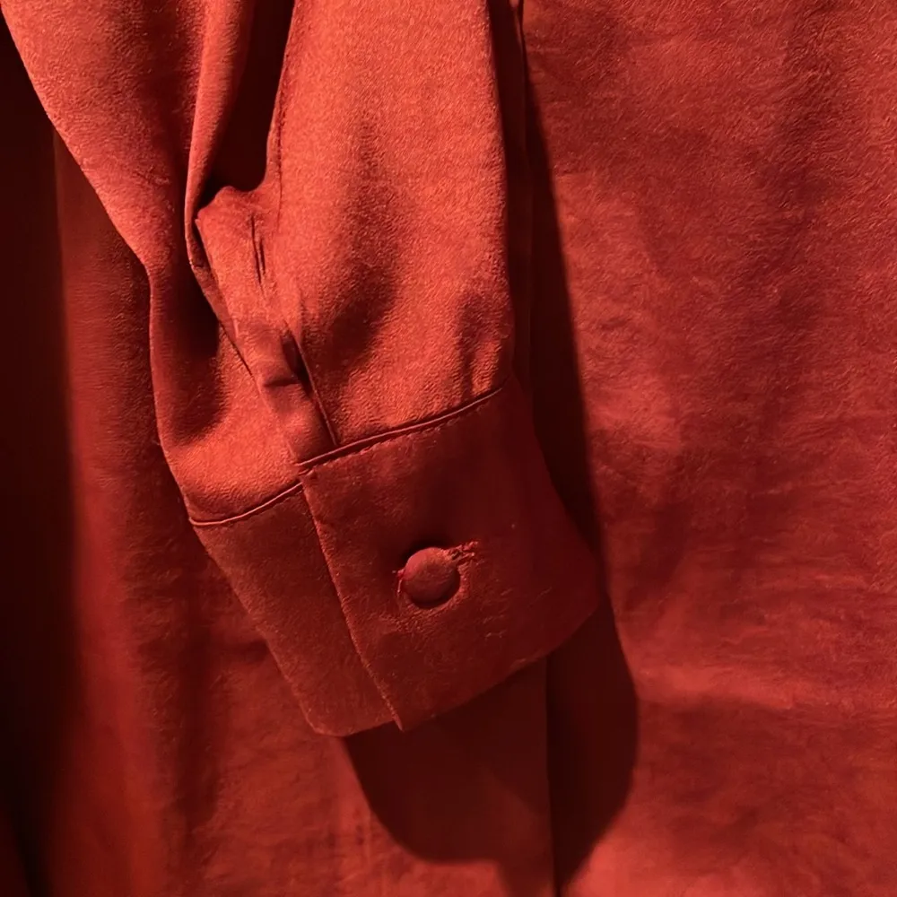 Satin Long Sleeve Blouse - Image 7