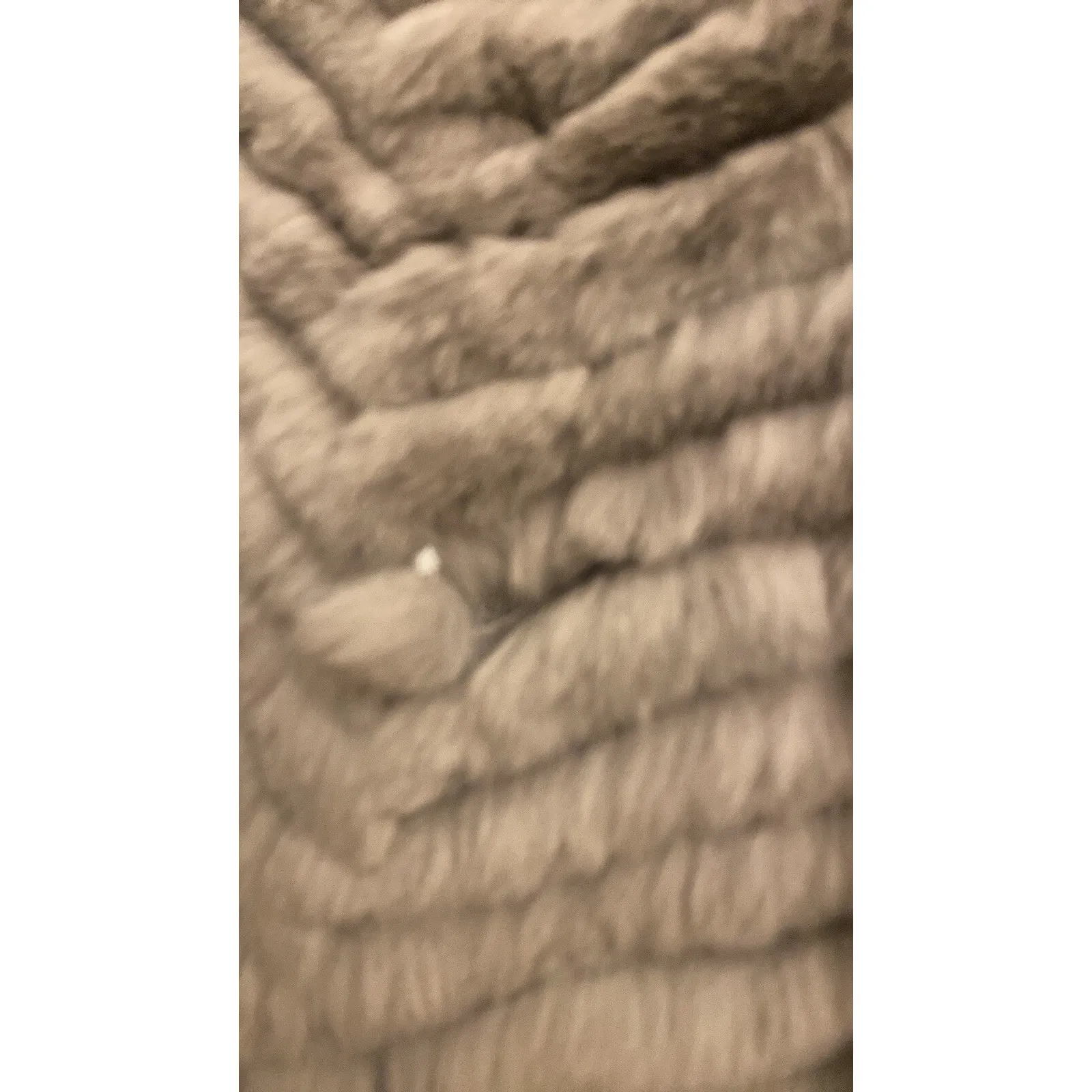 Love Token Womens Small Gray Rabbit Fur Open Vest Quiet Luxury Angora - Image 7