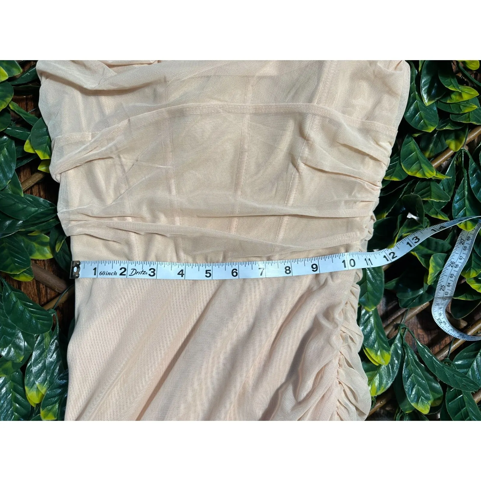 Oh Polly Cream Strapless Corset Bodycon BRIDAL Mini Dress Size 6 NWT - Image 5