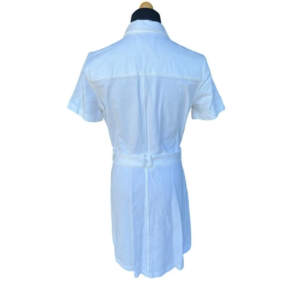 RAILS DANICA WHITE DENIM DRESS SIZE S - Image 8