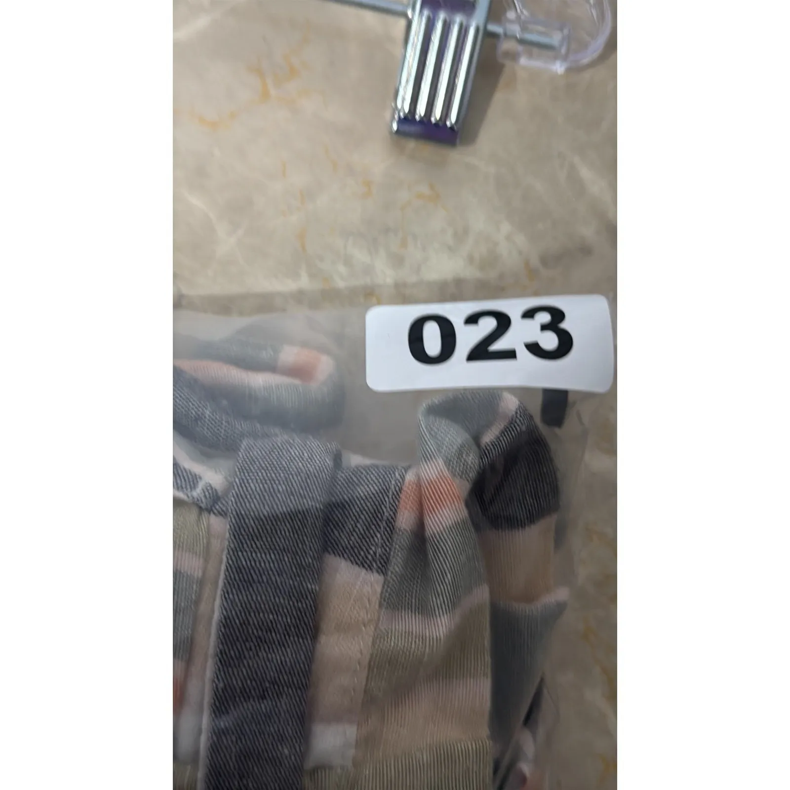 American Eagle Striped Mini Skirt with‎ Belt Womens M Beige Green Pockets - Image 10