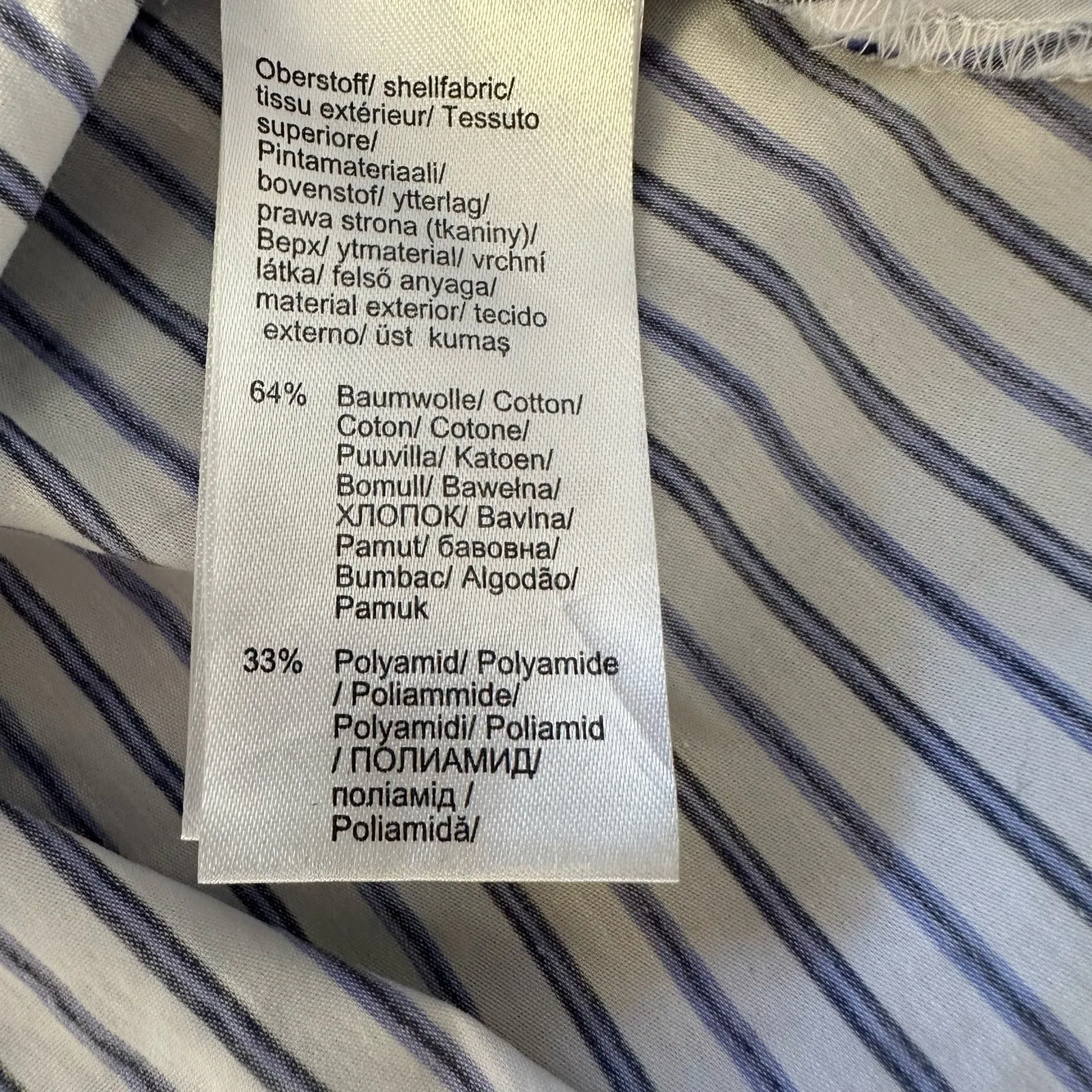 Venus‎ Striped off Shoulder Sweetheart Neck puff sleeve Blouse Top Size US 16 - Image 6