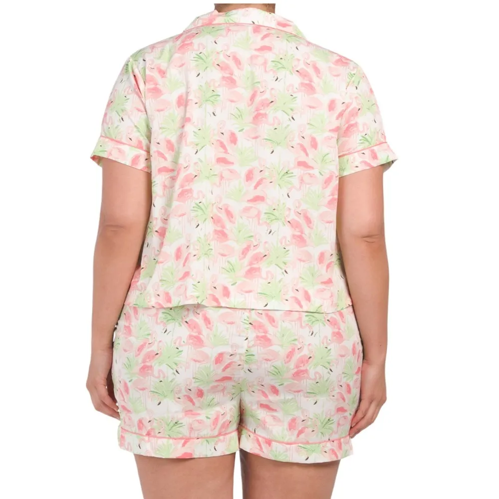 Cynthia Rowley Pink Flamingo Pajama Set - Image 2