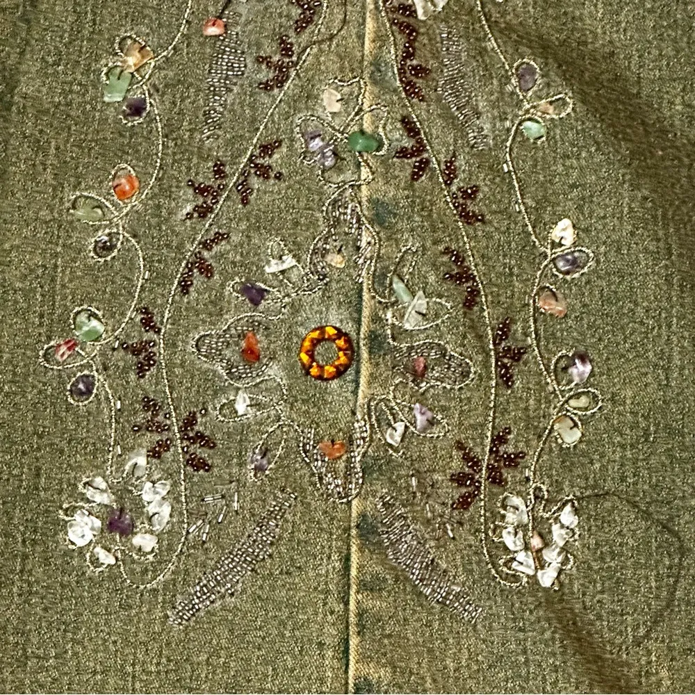 AZI Women’s Embroidered Boho Denim Blue Jeans Sz 32 Hippy Vintage Vibes Cowgirl - Image 2