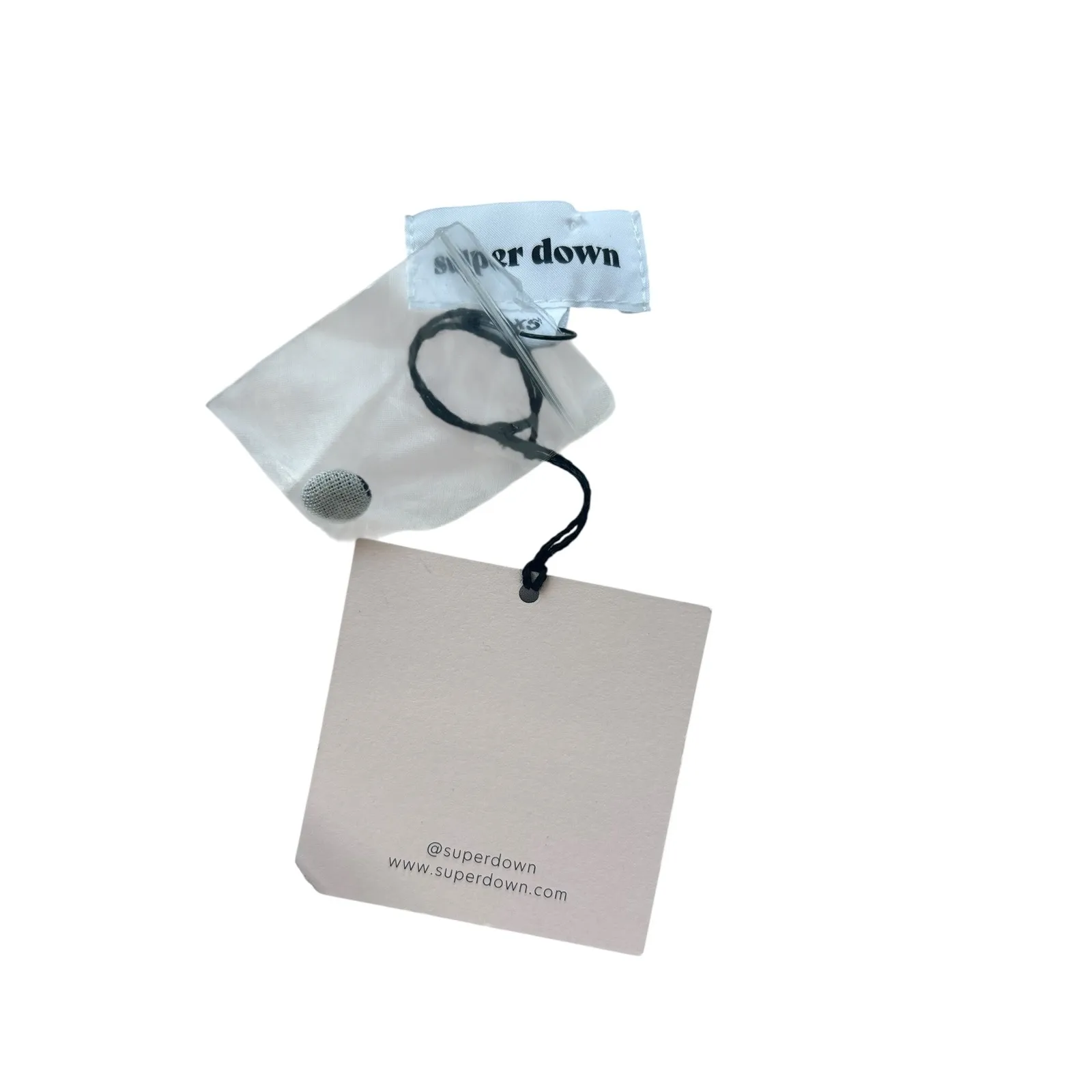 SUPERDOWN Piper Wrap Crop Top in Navy & White Striped Boho White Blue XS NWT - Image 5