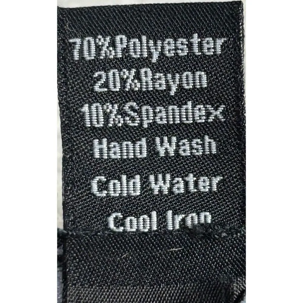 Clara Sun Woo Tunic Size XS Black V Neck Sheer Mesh Ruched Sleeve Long Lagenlook - Image 7