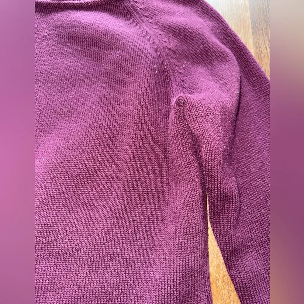 Purple/Maroon Long Sleeve Sweater - Image 2