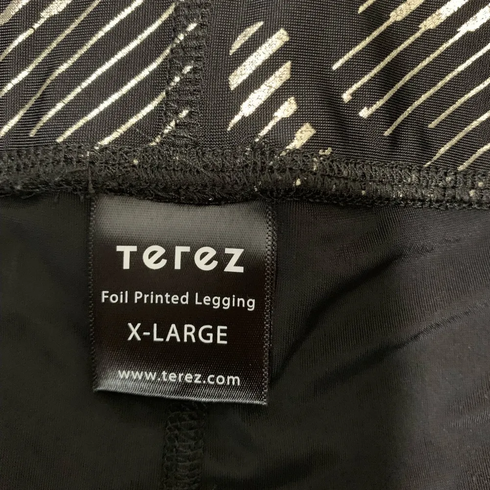 TEREZ  Metallic Camo Leggings Foil Print - Image 5