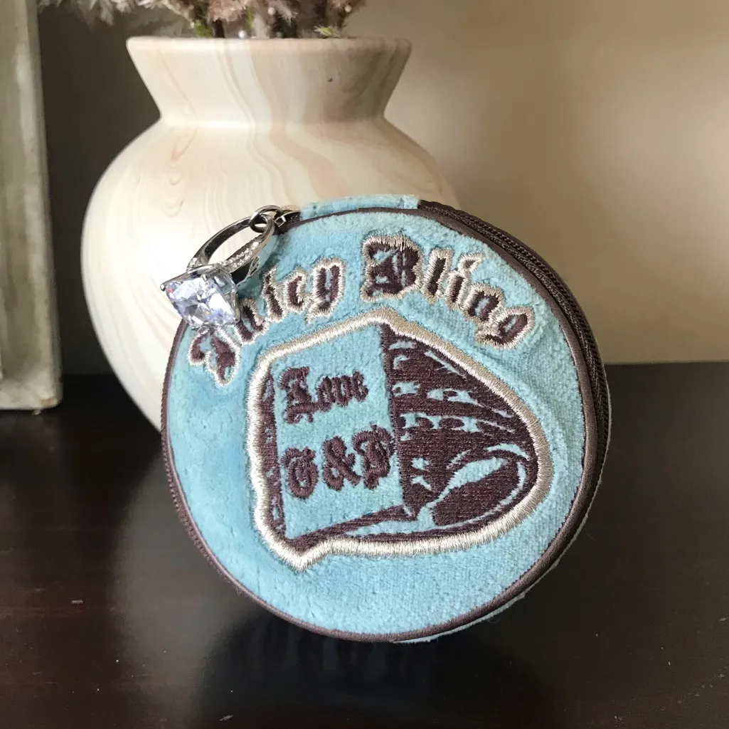 Y2K Travel Jewelry Pouch, Rare, Juicy Bling, Glamorous Couture - Image 2