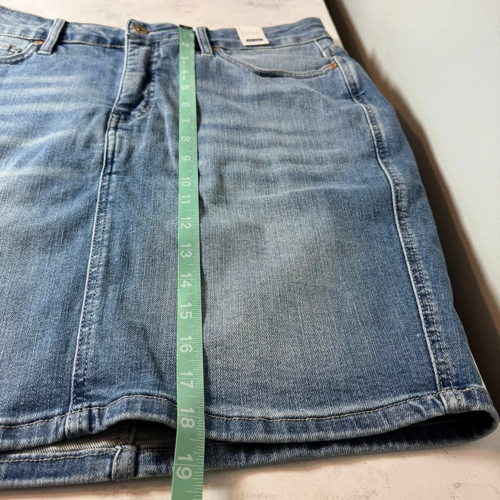 NWT Judy Blue Denim Tummy Control High Waist Skirt Size 1XL Blue - Image 8
