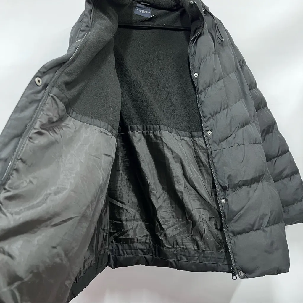 Faded Glory Women's 3x(22w-24w) plus size black Puffer Jacket zip off hoodie - Image 8