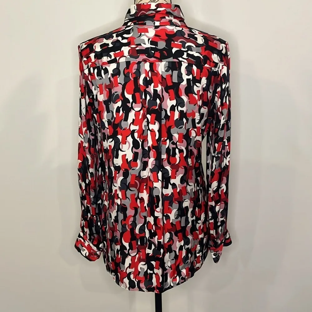Etcetera dressy print blouse like new 6 - Image 4