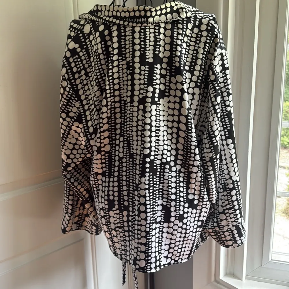 CATO black and white polkadot side wrap - Image 3