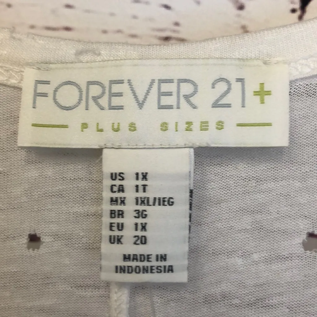 Forever 21 Plus holey tee tunic top or‎ mini dress - Image 4